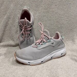 Columbia Women's 7.5 Vent Aero Grey Pink White Sneakers Walking Running Lace up